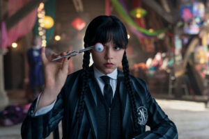 Wednesday. Jenna Ortega as Wednesday Addams in episode 203 of Wednesday. Cr. Jonathan Hession/Netflix © 2025